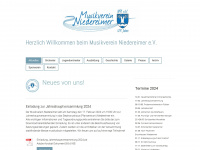 musikverein-niedereimer.de Webseite Vorschau