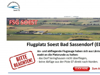 flugplatz-soest.de Webseite Vorschau