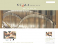 organ-journal.com Webseite Vorschau