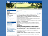 bg-wickede.de Webseite Vorschau
