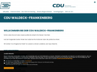 cdu-waldeck-frankenberg.de Webseite Vorschau