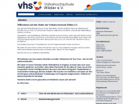 vhs-wilster.de Webseite Vorschau