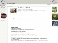 vidasana.ch Webseite Vorschau