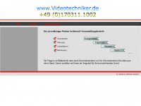 videotechniker.de Webseite Vorschau