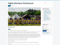 vigilia-romana-vindriacum.de Webseite Vorschau