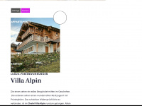 villa-alpin.at Webseite Vorschau