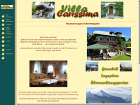 villa-carissima.de Webseite Vorschau