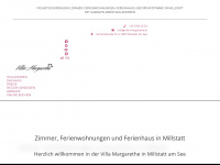 villa-margarethe.at Webseite Vorschau