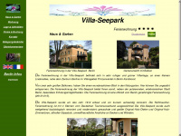 villa-seepark.de Webseite Vorschau