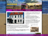 villa-wilhelmine.de Webseite Vorschau