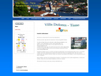 villadolores-tisno.de Webseite Vorschau