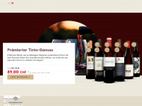 vinos.ch Webseite Vorschau