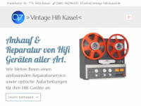 vintage-hifi-kassel.de Webseite Vorschau