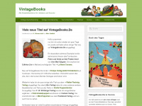vintagebooks.de Webseite Vorschau