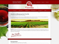 vinvilla.ch Webseite Vorschau