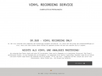 vinyl-dubplate-recording.de Webseite Vorschau