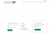 vinzenz-apotheke.ch Webseite Vorschau