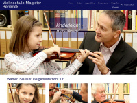 violinschule.at Webseite Vorschau