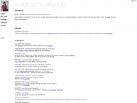violonschoello.de Webseite Vorschau