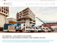 vip-umzuege.ch Webseite Vorschau