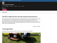 rostock-bucaneros.de Webseite Vorschau