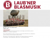 laubner-blasmusik.de Webseite Vorschau
