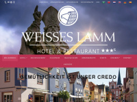 hotel-weisses-lamm.de Webseite Vorschau