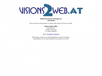 visions2web.at Webseite Vorschau