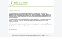 vitabalance.ch Webseite Vorschau