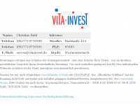 vitainvest.de Webseite Vorschau