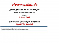 viva-musica.de Webseite Vorschau