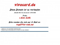 vivacard.de Webseite Vorschau