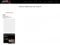 vocal-x.de Webseite Vorschau