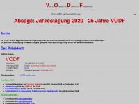 vodf.de Webseite Vorschau