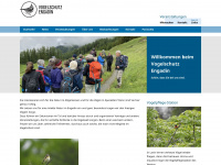 vogelschutz-engadin.ch Webseite Vorschau