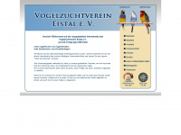 vogelzuchtverein-eistal.de Webseite Vorschau
