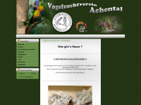 vogelzuchtverein-uebersee.de Webseite Vorschau