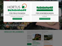 schoenhoff-baumschulen.de Webseite Vorschau