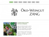 oekoweingut-zang.de Webseite Vorschau