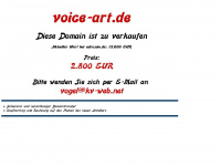 voice-art.de Webseite Vorschau