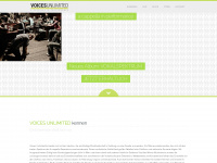 voices-unlimited.at Webseite Vorschau