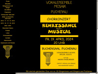 vokalensemble-mosaik.at Webseite Vorschau