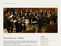 vokalisten.ch Webseite Vorschau