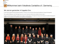vokalkreis-cantabile.de Webseite Vorschau