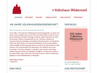 volkshausgenossenschaft.ch Webseite Vorschau