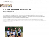 volleyball-gechingen.de Webseite Vorschau
