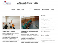 volleyball-hoheheide.de Webseite Vorschau