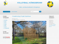 volleyball-koenigsbrunn.de Webseite Vorschau