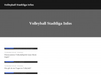 volleyball-stadtliga.de Webseite Vorschau