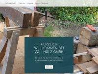 vollholz.ch Webseite Vorschau